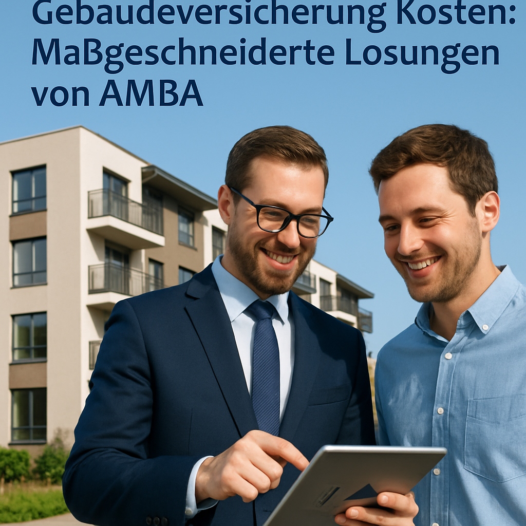Gebäudeversicherung Kosten: Maßgeschneiderte Lösungen von AMBA